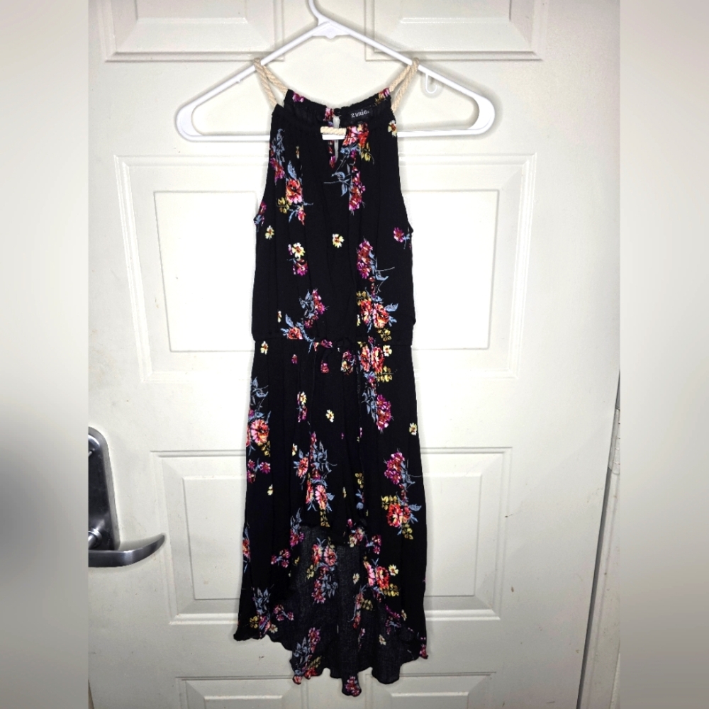 Zunie‎ Girls Floral Hi-low Halter Dress Size 10